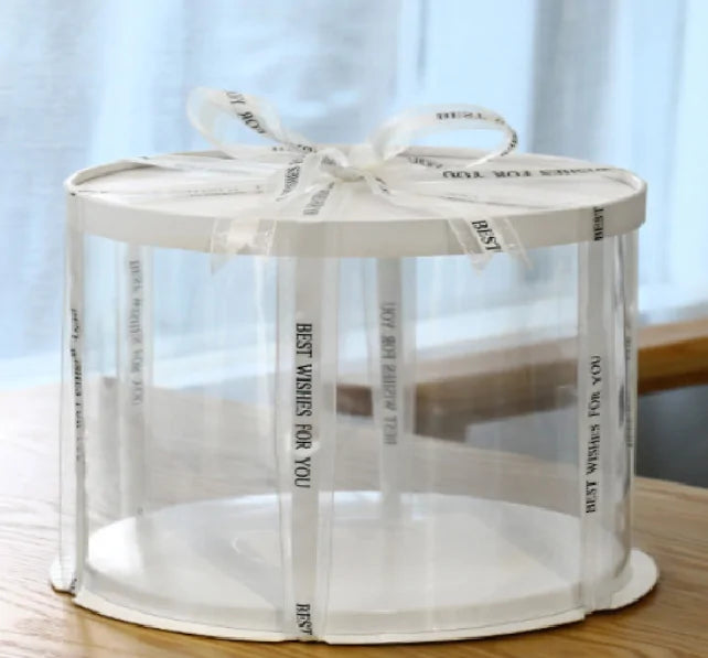 Multi-Size Transparent Round Cake Packaging