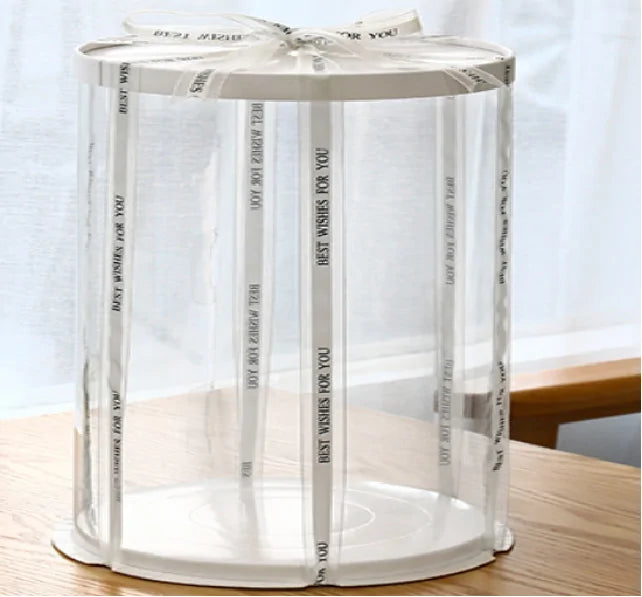 Multi-Size Transparent Round Cake Packaging