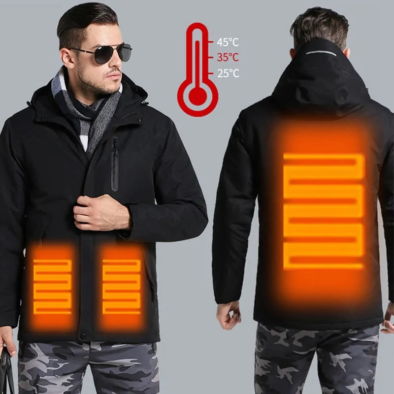 Men/Women's Thick USB Heating Cotton Jackets