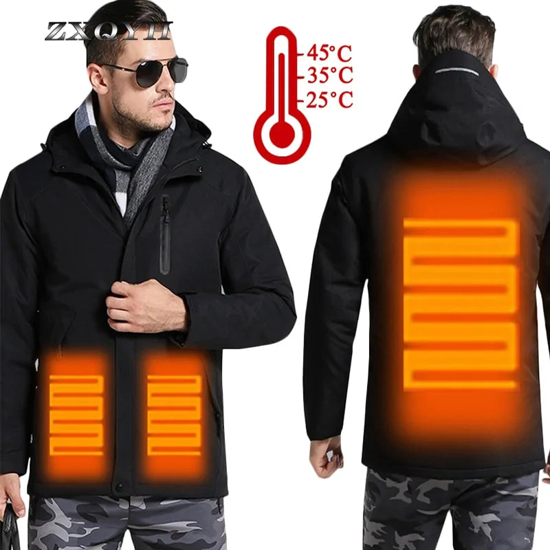 Men/Women's Thick USB Heating Cotton Jackets