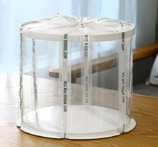 Multi-Size Transparent Round Cake Packaging