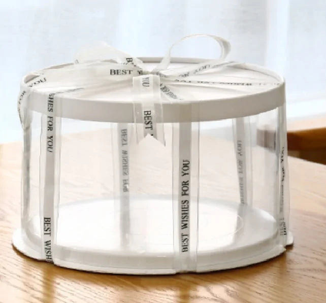 Multi-Size Transparent Round Cake Packaging